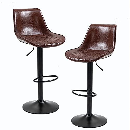 LYZCX Thekenbarstühle 2er-Set, 2er-Set Barhocker, verstellbare drehbare Barhocker PU LYZCX Thekenbarstühle 2er-Set, 2er-Set Barhocker, verstellbare drehbare Barhocker PU von LYZCX