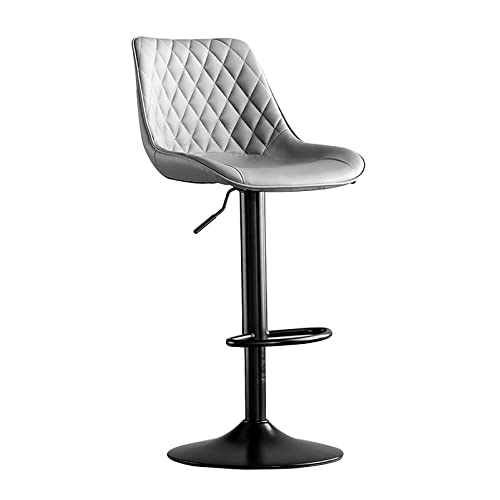 LYZCX Vintage PU-Barhocker, höhenverstellbare Drehhocker mit Rückenlehne und Fußstütze, Esszimmerstuhl für Küche und Kneipe LYZCX Vintage PU-Barhocker, höhenverstellbare Drehhocker mit Rückenlehne und Fußstütze, Esszimmerstuhl für Küche und Kneipe von LYZCX