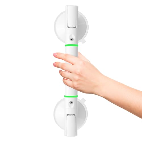 LYtech Haltegriff Dusche Haltegriffe für Senioren mit Saugnapf Extra starker Halt 110 KG mit Leuchtende Hilfe Haltegriff Dusche Ohne Bohren Mobiler Haltegriff für Behinderte ältere Menschen Schwangere von LYtech