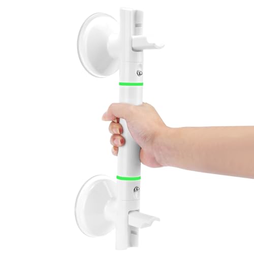 LYtech Haltegriff Dusche Haltegriffe für Senioren mit Saugnapf Extra starker Halt 110 KG mit Leuchtende Hilfe Haltegriff Dusche Ohne Bohren Mobiler Haltegriff für Behinderte ältere Menschen Schwangere von LYtech