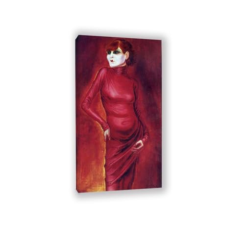LZ6J8C9 Otto Dix Kunstdruck-Otto Dix Poster-Berühmte Gemälde Leinwand-The Dancer-Kunstdruck auf Leinwand Expressionismus-Wohnzimmer Wanddekoration 70x126cm(28x50 Zoll) Innenrahmen von LZ6J8C9
