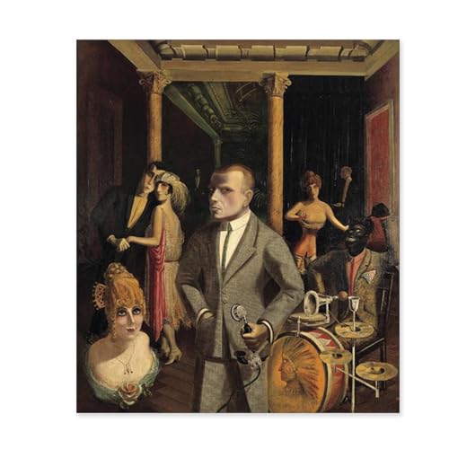 LZ6J8C9 Otto Dix Kunstdruck-Otto Dix Poster-Berühmte Gemälde Leinwand-To Beauty-Kunstdruck auf Leinwand Expressionismus-Wohnzimmer Wanddekoration 50x60cm(20x24 Zoll) Rahmenlos von LZ6J8C9