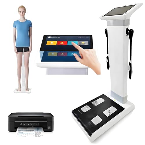 10,1-Zoll-HD-Touch-Bioimpedanzanalysegerät, intelligenter Körperscanner zur Gesundheitsbewertung der Körperzusammensetzung, Körperfettanalysator für die Körpergröße von LZDOYY