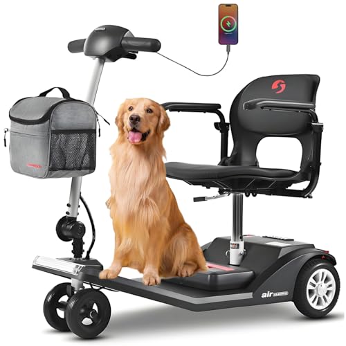 4-Rad-Mobilitätsroller, Elektroroller mit Sitz, 6 MPH Höchstgeschwindigkeit, 265 lbs Kapazität, faltbares Design 4-Rad-Mobilitätsroller, Elektroroller mit Sitz, 6 MPH Höchstgeschwindigkeit, 265 lbs Kapazität, faltbares Design von LZDOYY