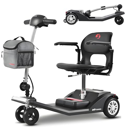 4-Rad-Mobilitätsroller mit 10 Meilen Reichweite für Senioren und Erwachsene – faltbarer, elektrisch betriebener Rollstuhl, robustes Mobil für unterwegs, 265 lb Tragkraft 4-Rad-Mobilitätsroller mit 10 Meilen Reichweite für Senioren und Erwachsene – faltbarer, elektrisch betriebener Rollstuhl, robustes Mobil für unterwegs, 265 lb Tragkraft von LZDOYY