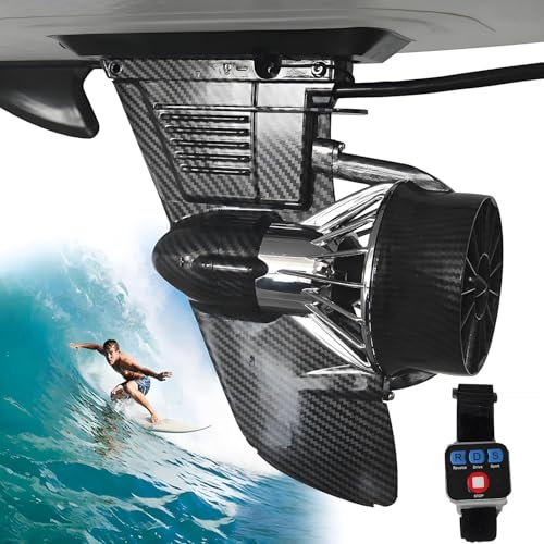 Elektrisch motorisiertes Finnen-Surfbrett, 24-V-Thruster, elektrischer Surfbrett-Flossen-Propeller, einstellbare Geschwindigkeit, ausgestattet mit Fernbedienung, Jet-betriebenes Surfbrett-Kit von LZDOYY