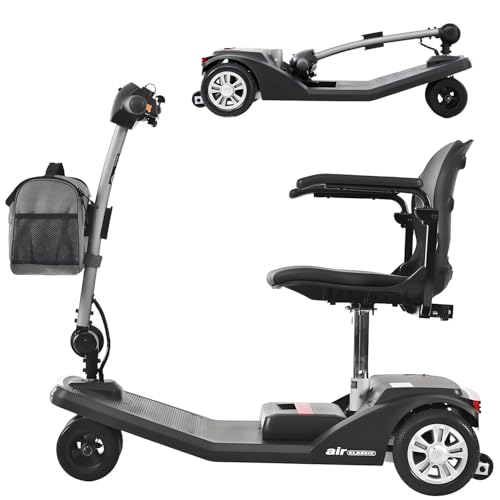 Elektrischer, faltbarer Mobilitätsroller für Erwachsene, 4-Rad-Mobilität, 265 Pfund maximales Gewicht, 10 Meilen pro Ladung, elektrisch betriebener Rollstuhl, Power Scooter Elektrischer, faltbarer Mobilitätsroller für Erwachsene, 4-Rad-Mobilität, 265 Pfund maximales Gewicht, 10 Meilen pro Ladung, elektrisch betriebener Rollstuhl, Power Scooter von LZDOYY
