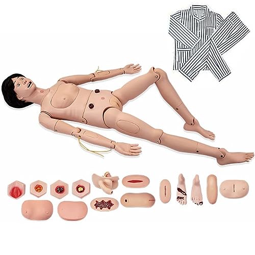 Männlich-weibliche Krankenpflegeschaufensterpuppen, medizinischer Dummy-Simulator, Krankenschwester-Übungsmodell, Trainingspuppe, Pflegepraktikumsschaufensterpuppe mit Trauma-Pflege,woman Männlich-weibliche Krankenpflegeschaufensterpuppen, medizinischer Dummy-Simulator, Krankenschwester-Übungsmodell, Trainingspuppe, Pflegepraktikumsschaufensterpuppe mit Trauma-Pflege,woman von LZDOYY