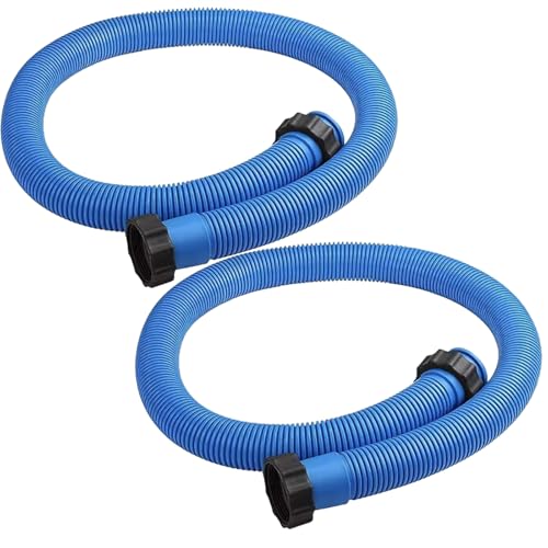 2 Pcs Poolschlauch 38mm,1.5 M Poolschlauch für Die Sandpumpe und Das Salzsystem In Der Intenxfiltrationspumpe,Schlauch 38mm für 1500 Gph Wasserpumpenpoolpumpenrohr und Obere Kapazität Obergrenze von LZEXIN
