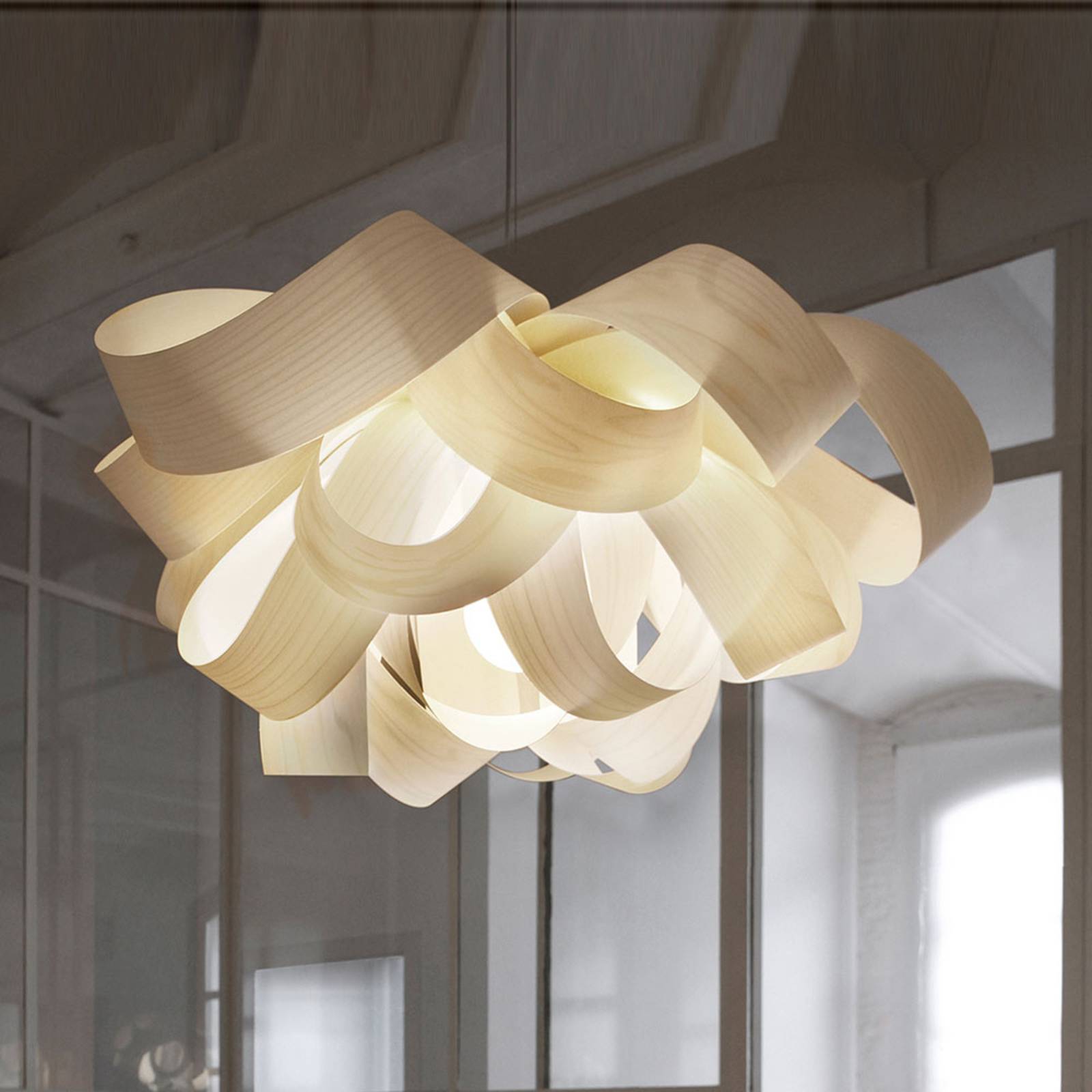 LZF Agatha Small Hängeleuchte, 78x76cm, elfenbein von LZF LamPS