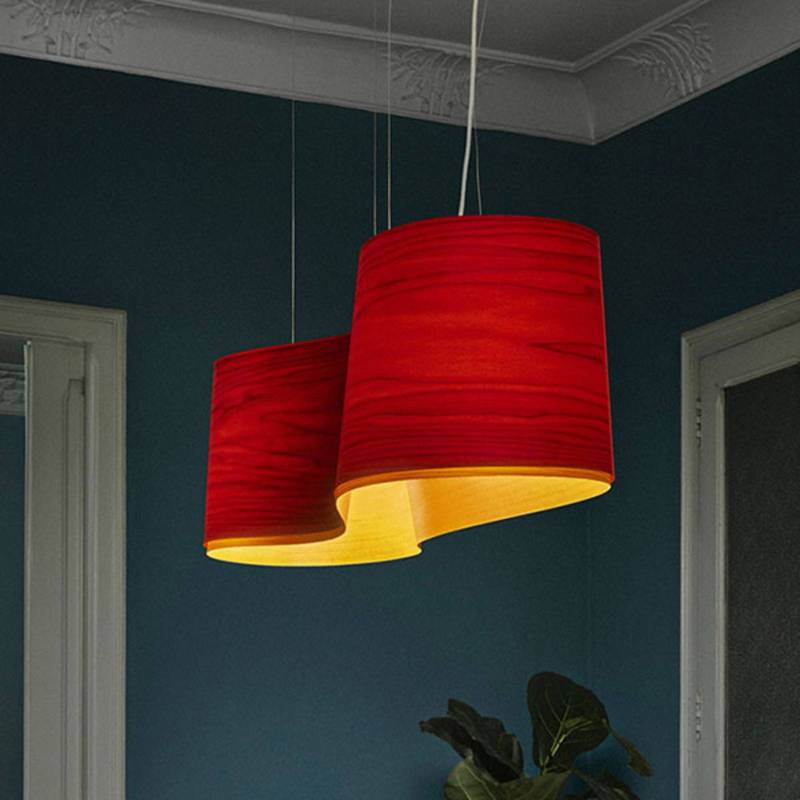 LZF New Wave Hängeleuchte, rot/gelb von LZF LamPS