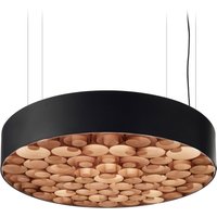 LZF Lamps Spiro Medium LED Pendelleuchte, äußerer Schirm: schwarz von LZF Lamps