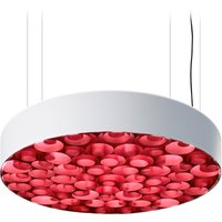 LZF Lamps Spiro Medium LED Pendelleuchte, äußerer Schirm: weiß innen: rot von LZF Lamps