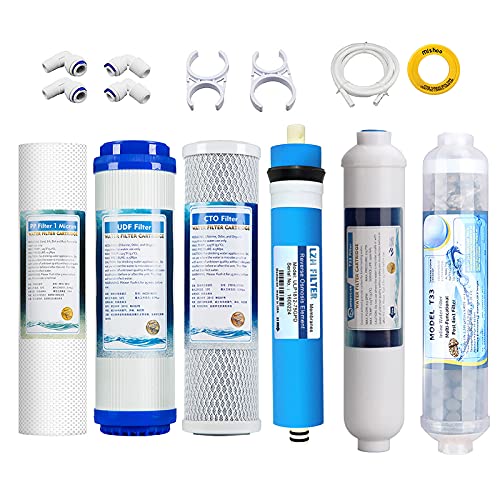 10" RO Ersatzfilter Set Naturewater Filters für 6-stufige Umkehrosmose-Systeme(1-6 Stufe) von LZH FILTER