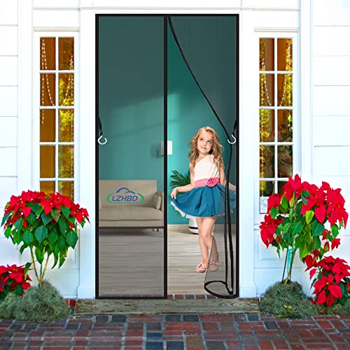 LZHBD Fliegengitter für Fenster mit Polyester, 105x235 cm Profi Insektenschutz Insektenschutz Vorhang, Moskitonetz türe, Schwarz, Neuste Version LZHBD Fliegengitter für Fenster mit Polyester, 105x235 cm Profi Insektenschutz Insektenschutz Vorhang, Moskitonetz türe, Schwarz, Neuste Version von LZHBD