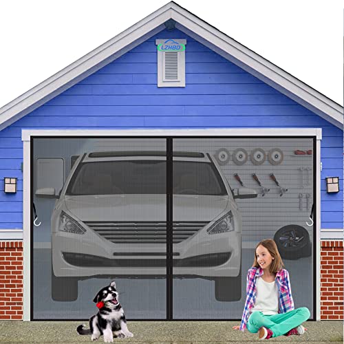 LZHBD Magnet Fliegengitter Tür, 175x230 cm Insektenschutz Tür Vorhang Magnetisch Automatisch Schließen Mückenvorhang für Balkon Wohnzimmer Terrasse tür, Schwarz, Neuste Version von LZHBD