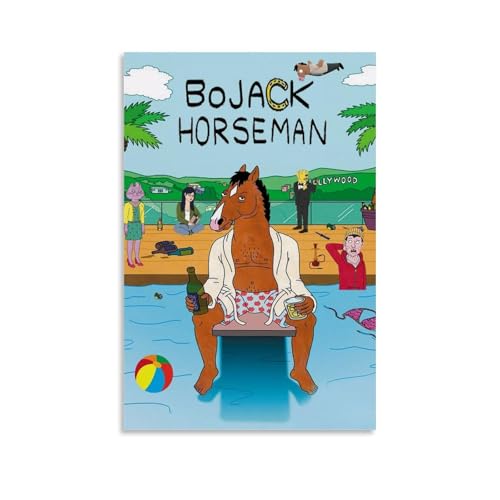 LZHCSCDY BoJack Horseman Classic Hot Anime Serie Leinwandposter Wandkunst dekoratives Gemälde Schlafzimmer Gemälde Poster 30 x 45 cm Unframe-Stil von LZHCSCDY