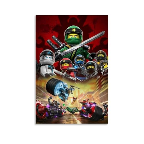 LZHCSCDY Ninjago Leinwandposter, klassisch, heiß, Anime-Serie, Wandkunst, dekoratives Gemälde, Schlafzimmer, 40 x 60 cm, ungerahmter Stil LZHCSCDY Ninjago Leinwandposter, klassisch, heiß, Anime-Serie, Wandkunst, dekoratives Gemälde, Schlafzimmer, 40 x 60 cm, ungerahmter Stil von LZHCSCDY