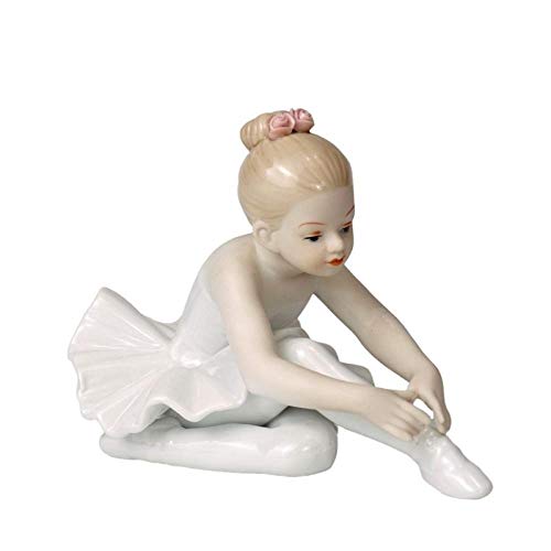 LZHLMCL Statuen Im Freien Keramik Ballett Mädchen Figuren Puppenzimmer Home Decoration Zubehör Wohnzimmer Schlafzimmer Geschenke Garten Figuren von JSBVM
