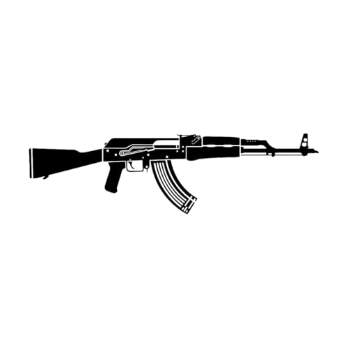 Wandaufkleber „AK47 Gun Army Soldier“, Jungenzimmer, Schlafzimmer, AK47-Gewehrclip, Tannenohr, Wandtattoo, Spielzimmer, Wohnzimmer, Vinyl, klein – 17x56cm Wandaufkleber „AK47 Gun Army Soldier“, Jungenzimmer, Schlafzimmer, AK47-Gewehrclip, Tannenohr, Wandtattoo, Spielzimmer, Wohnzimmer, Vinyl, klein – 17x56cm von LZHOUTING