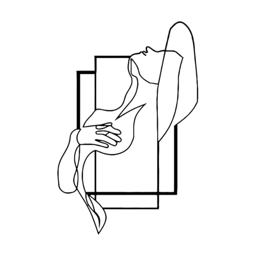 Wandaufkleber „Abstrakte Frauen“ aus Vinyl, Schönheitssalon, minimalistischer moderner Stil, Heimdekoration, Wandtattoo, Schlafzimmer, Garage, klein – 28x42cm Wandaufkleber „Abstrakte Frauen“ aus Vinyl, Schönheitssalon, minimalistischer moderner Stil, Heimdekoration, Wandtattoo, Schlafzimmer, Garage, klein – 28x42cm von LZHOUTING