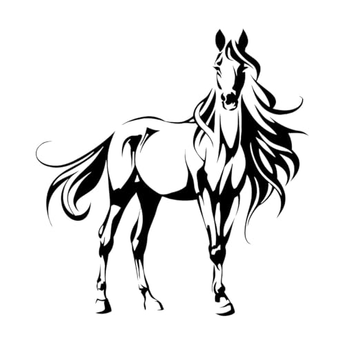Wandtattoo, Vinyl, abstrakt, galoppierendes Pferd, Haustier, Tier, Wanddekoration, schöne abstrakte Pferdeaufkleber, Heim-/Schlafzimmerwand, extragroß – 84x87cm Wandtattoo, Vinyl, abstrakt, galoppierendes Pferd, Haustier, Tier, Wanddekoration, schöne abstrakte Pferdeaufkleber, Heim-/Schlafzimmerwand, extragroß – 84x87cm von LZHOUTING