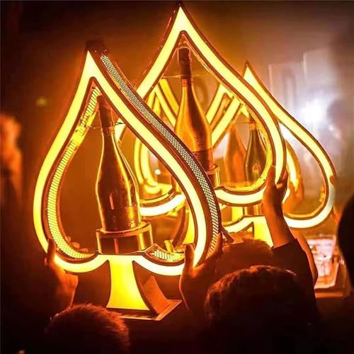 Ace of Spades Champagner-VIP-Flaschenpräsenter, VIP-Flaschenservice-Lichter, LED-beleuchtetes Spirituosenflaschen-Ausstellungsregal, Champagnerflaschen-Ausstellungsständer for Bar/Hotel/Nachtclub/priv Ace of Spades Champagner-VIP-Flaschenpräsenter, VIP-Flaschenservice-Lichter, LED-beleuchtetes Spirituosenflaschen-Ausstellungsregal, Champagnerflaschen-Ausstellungsständer for Bar/Hotel/Nachtclub/priv von LZHUYE