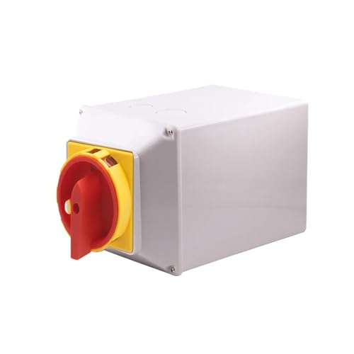 LZIKKGKI LW26GS-63/4M Vorhängeschloss-Drehnockenschalter mit wasserdichter Box IP65 Vierdraht Zwei Positionen Doppelstromversorgungsmotor YMW26-63A(Off-ON) von LZIKKGKI