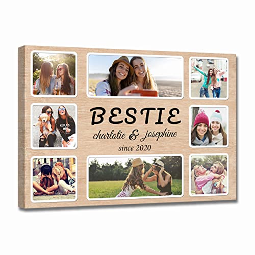 LZIMU individuelle Leinwand Wanddekoration mehrere Fotocollagen personalisierte Drucke mit Ihrem Bild individuelles Collagenbild für die Heimdekoration (Bild-8,20x30cm) von LZIMU