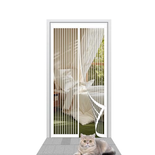 Insektenschutz Magnetvorhang 72 x 202 cm mit Selbstklebendes Klettband Insektenschutz Balkon Tür Ohne Bohren Einfache Installation für Holz/Aluminium Türen Und Balkon, Weiß Insektenschutz Magnetvorhang 72 x 202 cm mit Selbstklebendes Klettband Insektenschutz Balkon Tür Ohne Bohren Einfache Installation für Holz/Aluminium Türen Und Balkon, Weiß von LZJD