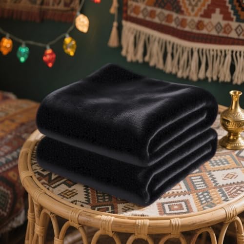 LZJD Kuscheldecke 60 x 70 cm Weich & Waschbar Flauschig Decke Fleecedecke Geeignet für Alle Jahreszeiten für Sofa Schlafzimmer, Schwarz LZJD Kuscheldecke 60 x 70 cm Weich & Waschbar Flauschig Decke Fleecedecke Geeignet für Alle Jahreszeiten für Sofa Schlafzimmer, Schwarz von LZJD