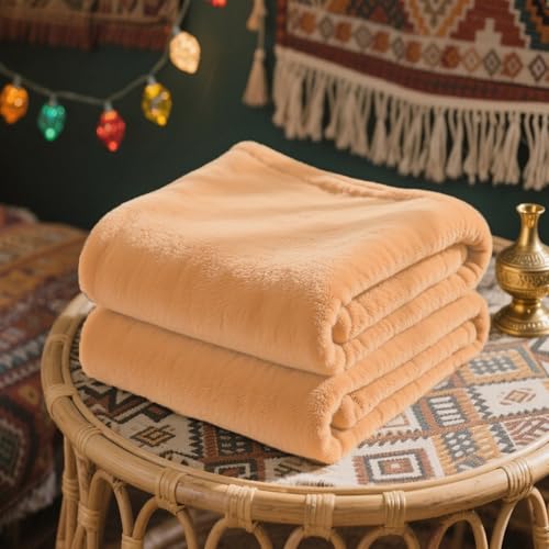 LZJD Kuscheldecke 90 x 100 cm Weich & Waschbar Flauschig Decke Fleecedecke Geeignet für Alle Jahreszeiten für Sofa Schlafzimmer, Beige LZJD Kuscheldecke 90 x 100 cm Weich & Waschbar Flauschig Decke Fleecedecke Geeignet für Alle Jahreszeiten für Sofa Schlafzimmer, Beige von LZJD
