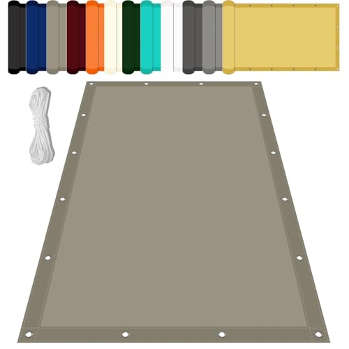 Sonnensegel Wasserdicht Rechteckig 0.6 x 4.2 m Uv-Schutz Wetterfest Pergola Sonnensegel inkl Befestigungsseile für Garten Balkon Schwimmbad, Taupe Sonnensegel Wasserdicht Rechteckig 0.6 x 4.2 m Uv-Schutz Wetterfest Pergola Sonnensegel inkl Befestigungsseile für Garten Balkon Schwimmbad, Taupe von LZJD