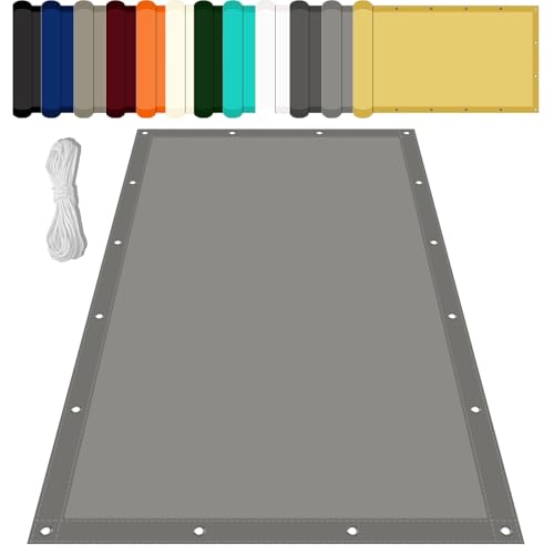 Sonnensegel Wasserdicht Rechteckig 0.7 x 4.6 m Uv-Schutz Wetterfest Pergola Sonnensegel inkl Befestigungsseile für Garten Balkon Schwimmbad, Hellgrau Sonnensegel Wasserdicht Rechteckig 0.7 x 4.6 m Uv-Schutz Wetterfest Pergola Sonnensegel inkl Befestigungsseile für Garten Balkon Schwimmbad, Hellgrau von LZJD