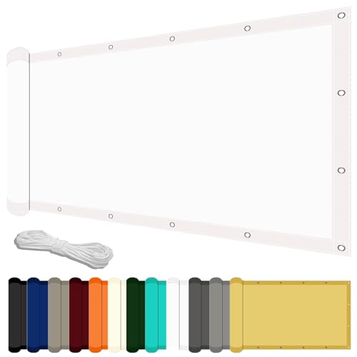 Sonnensegel Wasserdicht Rechteckig 250 x 380 cm mit UV Schutz Terrasse Sonnensegel Sonnenschutz Windschutz für Balkon Garten Terrasse, Weiß Sonnensegel Wasserdicht Rechteckig 250 x 380 cm mit UV Schutz Terrasse Sonnensegel Sonnenschutz Windschutz für Balkon Garten Terrasse, Weiß von LZJD