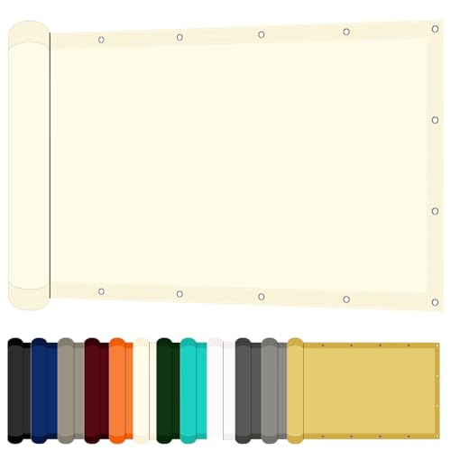 Sonnensegel Wasserdurchlässig 245 x 340 cm mit UV Schutz Sonnensegel Balkon Sonnenschutz Windschutz für Balkon Garten Terrasse, Elfenbein Sonnensegel Wasserdurchlässig 245 x 340 cm mit UV Schutz Sonnensegel Balkon Sonnenschutz Windschutz für Balkon Garten Terrasse, Elfenbein von LZJD