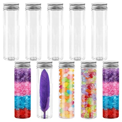 10er Set 45ml Reagenzglas mit Schraubverschluss - Laborröhrchen aus Kunststoff, flachbodig & transparent. Zum Aufbewahren von Beads, Süßigkeiten & Blumen im Labor oder zu Hause. Inklusive Deckel. 10er Set 45ml Reagenzglas mit Schraubverschluss - Laborröhrchen aus Kunststoff, flachbodig & transparent. Zum Aufbewahren von Beads, Süßigkeiten & Blumen im Labor oder zu Hause. Inklusive Deckel. von LZKHEH