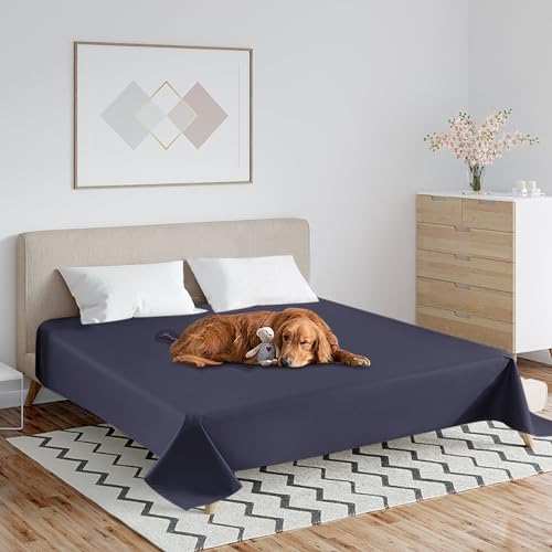 LZLUCKCOME wasserdichte Hundedecke, wasserdichte Schutzdecke oder Liner, wasserdichte Wendbare Schutzdecke oder Liner für Bett oder Couch, für Haustiere (200 x 230 cm （Marineblau）) von LZLUCKCOME