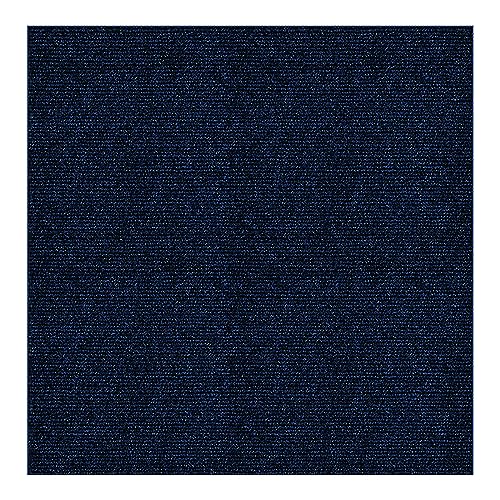Teppichfliese selbstklebend, 11 Stück Teppichfliesen Selbstliegend 30x30cm Strapazierfähig, Geeignet für Schlafzimmer, Büro, Arbeitszimmer (Dunkelblau) von LZLUCKCOME