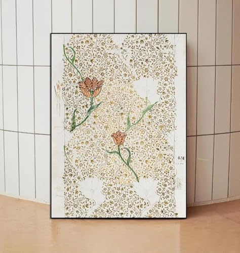 LZMASM Vintage-Muster-Posterdruck, Leinwandkunst, Bilder, Zuhause für Wohnzimmer, Schlafzimmer, Dekor, Leinwandgemälde, Wandkunstdruck, Poster, 30 x 40 cm, rahmenlos von LZMASM