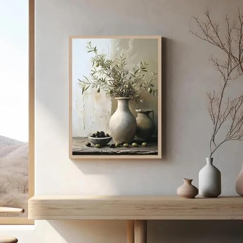 LZMASM Zitronen-Olivenbaum-Pflanzen in Vase, Drucke, Stillleben, Poster, Vintage-Wandkunst, Leinwandgemälde, botanische antike Heimdekoration, 40 x 60 cm, rahmenlos LZMASM Zitronen-Olivenbaum-Pflanzen in Vase, Drucke, Stillleben, Poster, Vintage-Wandkunst, Leinwandgemälde, botanische antike Heimdekoration, 40 x 60 cm, rahmenlos von LZMASM