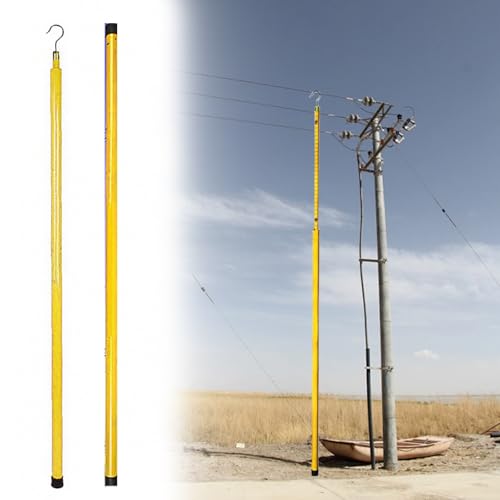 Hochspannungs-Messstab 1/2/3er-Pack Verstellbare Baumhöhenmesswerkzeuge, Epoxidisolierte Mastmessung, Messstab Für Die Arbeitshöhe In Umspannwerken/Forstwirtschaft(2 pieces,1200cm/39.4ft) von LZMZMQ
