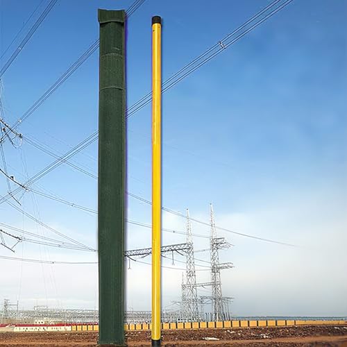 Hochspannungs-Messstab 18/15/12/10/8/6 M Power-Teleskop-Höhenmessstange, Leichtes Baumhöhenmessgerät, Isolierter Messstab Für Kabeldurchhangmessungen(1200cm/39.4ft) von LZMZMQ