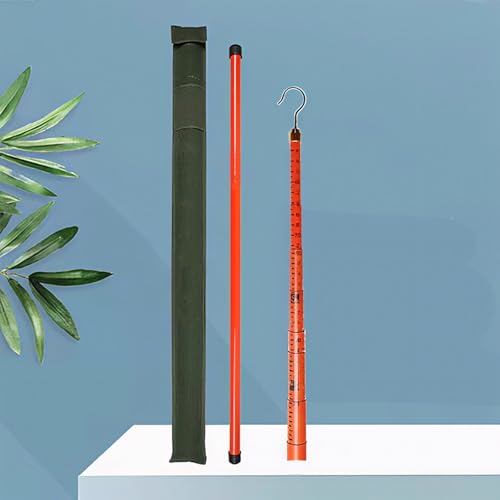 Hochspannungs-Messstab Hochspannungs-Epoxid-isoliertes Turmlineal, 1/2/3-teiliges Baumhöhenmesswerkzeug. Leichte, Tragbare Teleskopmessstange Mit Tragetasche(1 pack,1800cm/59ft) von LZMZMQ