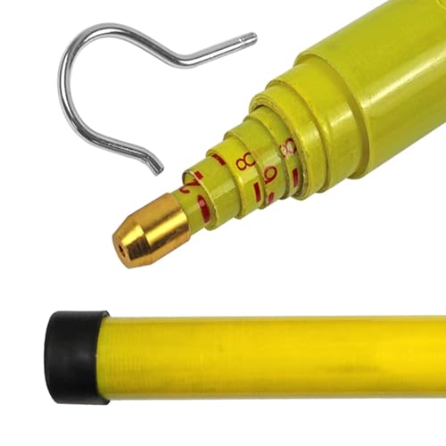 Hochspannungs-Messstab Höhenverstellbarer Messstab Für Elektroarbeiten, Teleskoplineal Aus Epoxidharz Mit Tragetasche, Distanzmessstange Für Forst-/Stromversorgungsarbeiten(800cm/26.2ft) von LZMZMQ