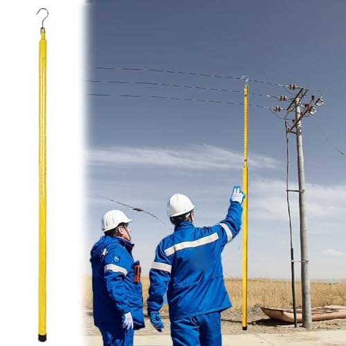 Hochspannungs-Messstab Isoliertes Ausziehbares Messstabwerkzeug L – 6/8/10/12/15/18 Meter, Höhenverstellbare Stange Mit Tragetasche, Teleskop-Turmlineal Für Umspannwerke(3 pack,12m/39.4ft) von LZMZMQ