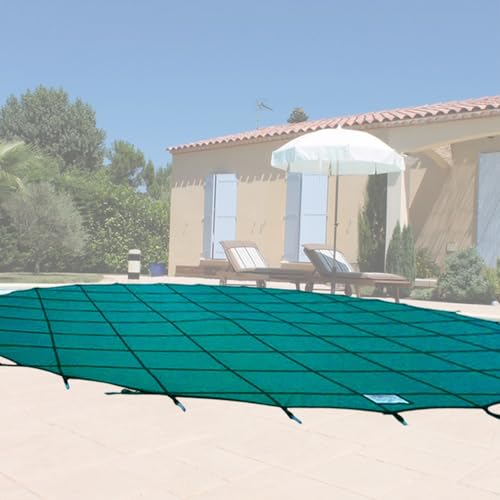 Pool Sicherheitsabdeckung Runde Sicherheitsabdeckung Für Eingebaute Pools/cubierta para Piscina 1 1.5 2.4 3.3 4.6 5.5 6.4 7.6 M, Elastische Pool-Schutzabdeckungen Mit Netz(8.3m/27ft) von LZMZMQ