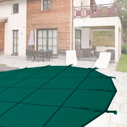 Pool Sicherheitsabdeckung Schwimmbadnetzabdeckungen Für Blätter, Runde Oberirdische Poolabdeckungen/Abdeckung Für Piscina, Poolschutzdecken Halten Schmutz Fern, Kälte(Green,16ft/4.8m) von LZMZMQ