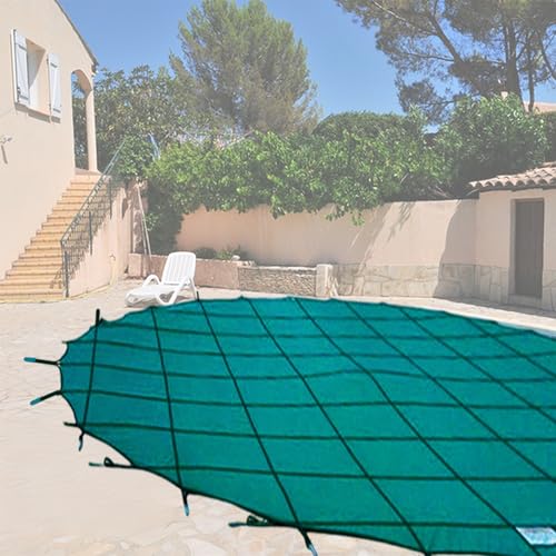 Pool Sicherheitsabdeckung Winter-Poolabdeckungen 1.8 2.4 3 4 5.5 6 8.2 10 11 M Rund, Poolnetzabdeckungen Schmutz- Und Laubschutz, Schutzabdeckung Für Schwimmbecken Im Freien(Green,26ft/7.9m) von LZMZMQ