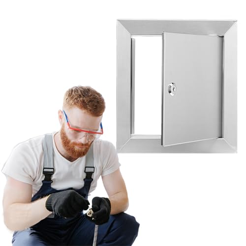 Revisionsklappe Revisionstür Aluminium-Zugangstüren 30x30cm 40x60cm 50x50cm Custom, wasserdichte Inspektionsluke mit 4 Schraubenlöchern, Türverkleidung für Serviceschächte im Haus, Hotel oder Büro(8x1 Revisionsklappe Revisionstür Aluminium-Zugangstüren 30x30cm 40x60cm 50x50cm Custom, wasserdichte Inspektionsluke mit 4 Schraubenlöchern, Türverkleidung für Serviceschächte im Haus, Hotel oder Büro(8x1 von LZMZMQ